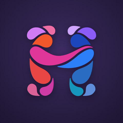 huddlie app icon, night alternate