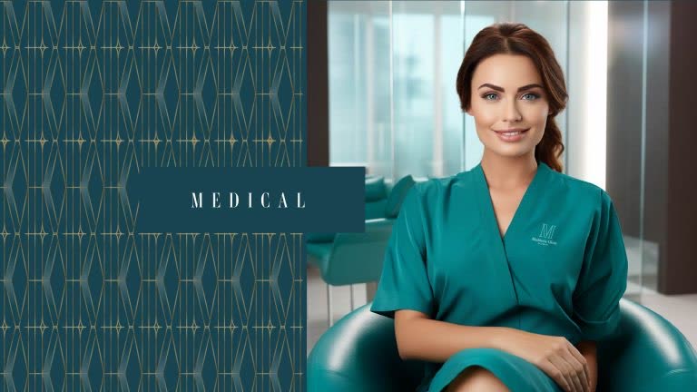The Medical division identity with its pattern and imagery